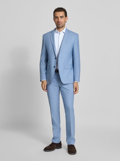 Tommy Hilfiger Tailored Slim fit zakelijk overhemd van katoenmix Bleu - 1