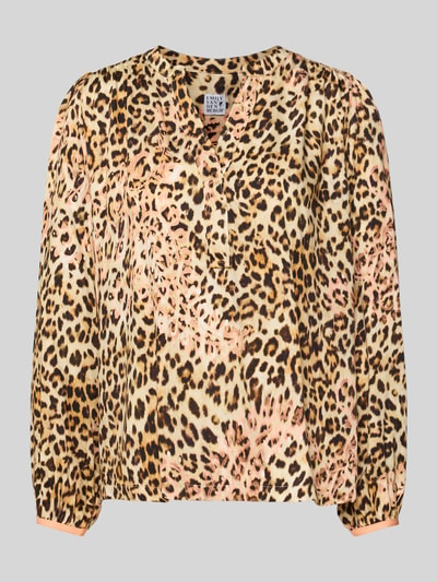 Emily Van den Bergh Blusenshirt mit V-Ausschnitt Offwhite Melange 2