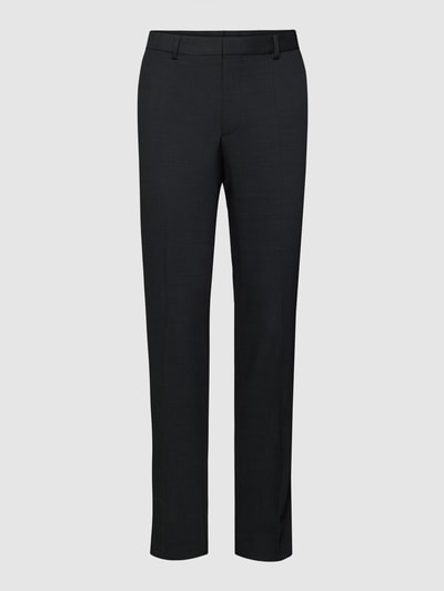 HUGO Slim fit pantalon met scheerwol, model 'Hesten' Antraciet - 2