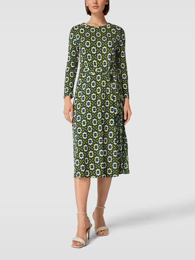 Weekend Max Mara Midi-jurk met all-over motief, model 'PEDINA' Groen - 1