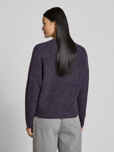 B.Young Gebreide pullover met ronde hals, model 'Monna' Prune - 5