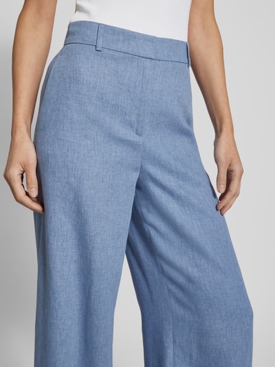 Jake*s Collection Wide leg pantalon met steekzakken Blauw - 3