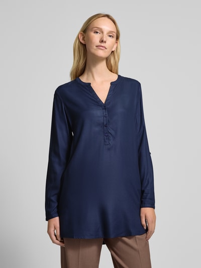 Christian Berg Woman Lange blouse met V-hals Donkerblauw - 4