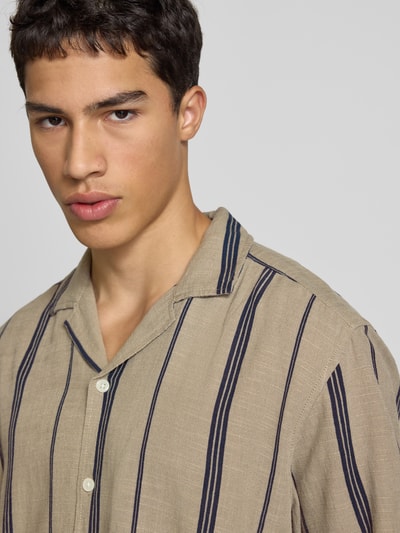 Only & Sons Loose Fit Freizeithemd aus Viskose-Mix Beige 3