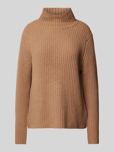 (The Mercer) N.Y. Gebreide pullover van kasjmier met opstaande kraag Camel gemêleerd - 2