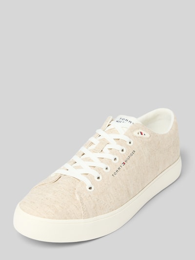 Tommy Hilfiger Lage sneakers van chambray-linnen Ecru - 1