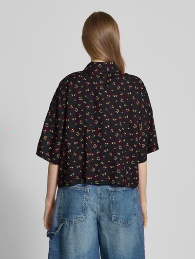 Review Relaxed fit overhemdblosue met 1/2-mouwen Zwart - 5