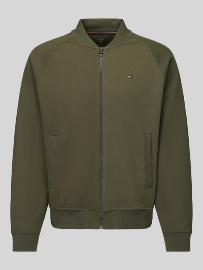 Tommy Hilfiger Regular Fit Sweatjacke aus Baumwoll-Mix Oliv 2