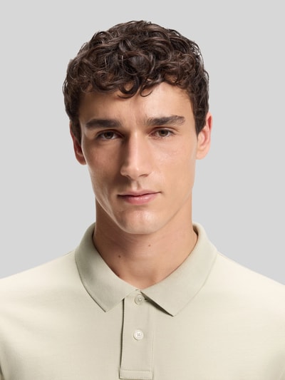 BOSS Orange Koszulka polo o kroju slim fit z mieszanki bawełny model 'PASSENGER' Piaskowy 3