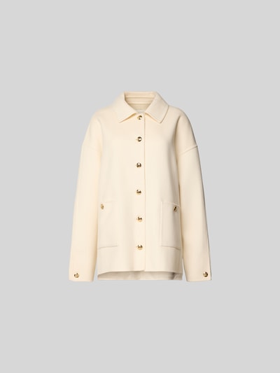 Anine Bing Regular Fit Jacke mit Pattentaschen Offwhite 2