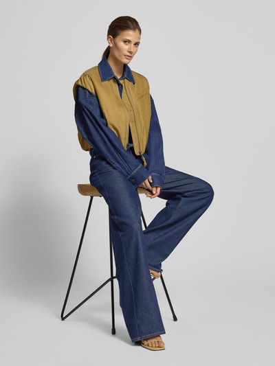 Weekend Max Mara Relaxed fit jeansblouse van puur katoen model 'FOGGIA' Donkerblauw - 1