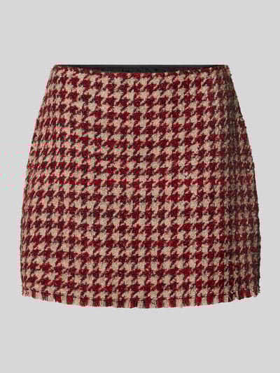 Liu Jo White Minirock mit Fransen Rot 2