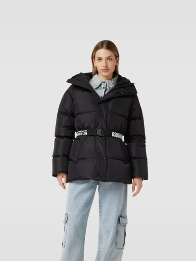 Dsquared2 Oversized Steppjacke mit Taillengürtel Black 4