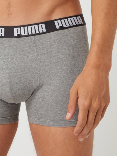 Puma Trunks mit Stretch-Anteil im 3er-Pack Mittelgrau Melange 2