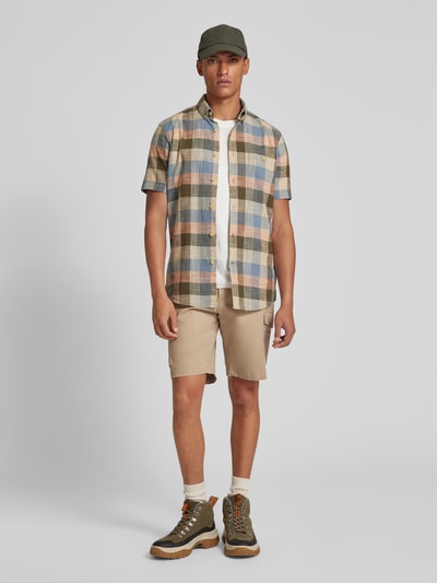 camel active Koszula casualowa z kołnierzykiem typu button down Oliwkowy 1