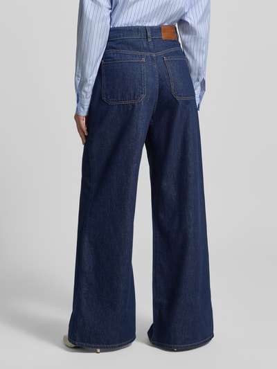 Weekend Max Mara  Wide Leg Loose Fit Jeans aus reiner Baumwolle Modell 'VEGA' Dunkelblau 5