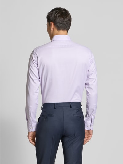 BOSS Regular Fit Businesshemd mit Strukturmuster Flieder 5