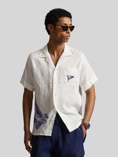 Polo Ralph Lauren Loose Fit Freizeithemd aus reinem Leinen Offwhite 4