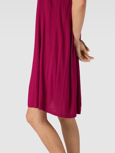 OPUS Kleid aus Viskose mit V-Ausschnitt Modell 'Winga' Fuchsia 3