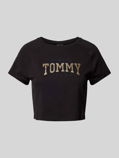 Tommy Jeans Kort T-shirt met ronde hals Zwart - 2