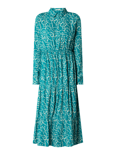 Pieces Blusenkleid mit floralem Muster Modell 'Nadin' Mint 2