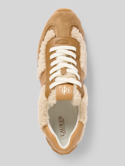 Lauren Ralph Lauren Sneaker aus Leder mit Teddyfell Modell 'DANI' Sand 3