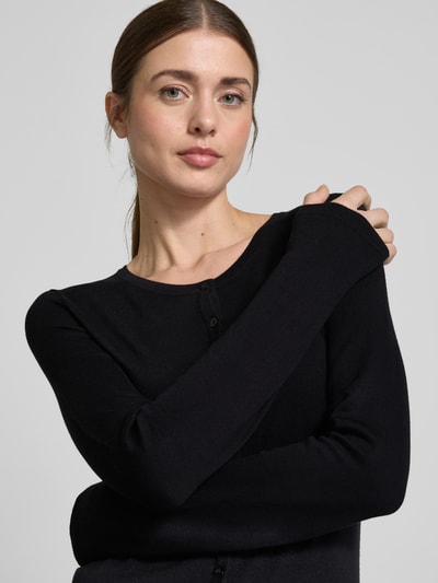 ICHI Kardigan z mieszanką wiskozy model ‘Mafa’ Czarny 3