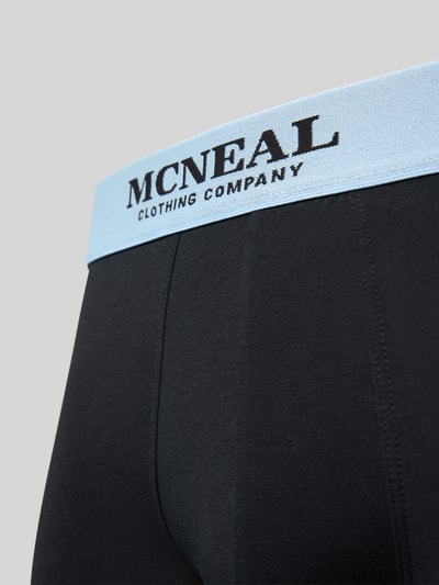 MCNEAL Boxershort met elastische band met logo in een set van 3 stuks Zwart - 2