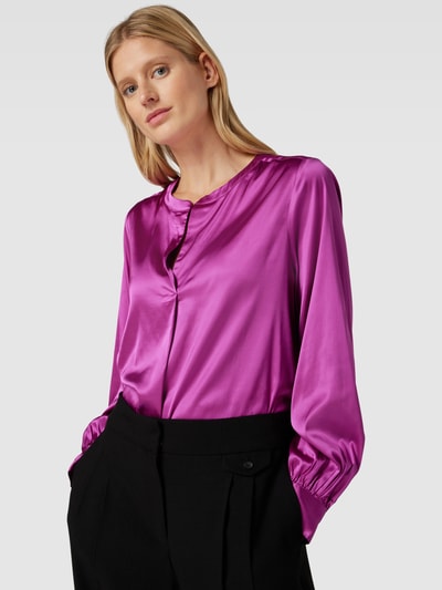 MOS MOSH Bluse in Satin-Optik Modell 'ENFA' Fuchsia 3