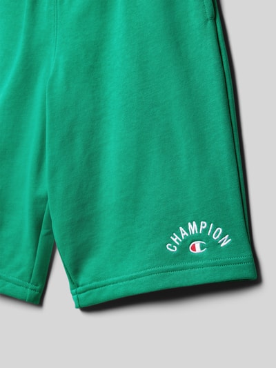 CHAMPION Sweatshorts mit Logo-Stitching Gruen 2