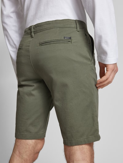 Jack & Jones Regular Fit Shorts mit Eingrifftaschen Modell 'BOWIE' Oliv 3