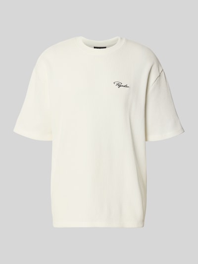 PEGADOR Oversized T-Shirt mit Strukturmuster Weiss 2