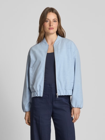 OPUS Jacke mit Stehkragen und Eingrifftaschen Modell 'Jelen' Hellblau 4
