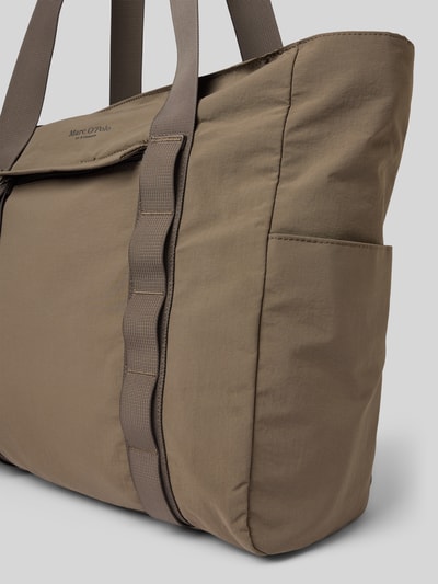 Marc O'Polo torba shopper z napisem z logo Ciemnobrązowy 3