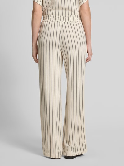 Selected Femme Loose Fit Stoffhose aus Viskose-Leinen-Mix Modell 'VIVA' Beige 5