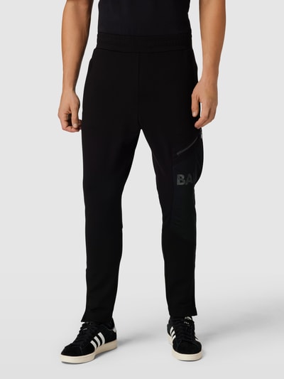 Balr. Slim Fit Sweatpants mit Mesh Modell 'Luois' Black 4