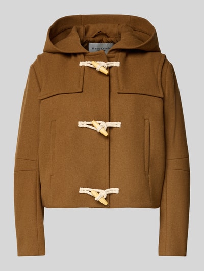 Marc O'Polo DENIM Regular Fit Dufflecoat aus Woll-Mix Cognac 2