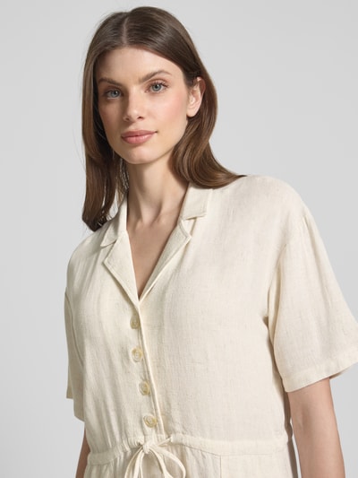 moves Playsuit van een mix van viscose en linnen, model 'Averie' Beige - 3