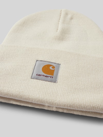 Carhartt Work In Progress Czapka beanie z naszywką z logo model ‘ACRYLIC WATCH HAT’ Złamany biały 2