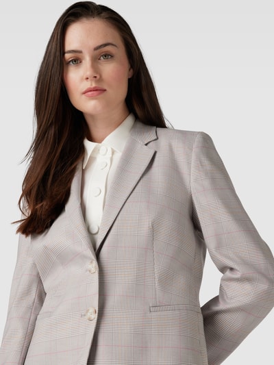 Christian Berg Woman Selection Blazer mit Glencheck-Muster Hellgrau 3