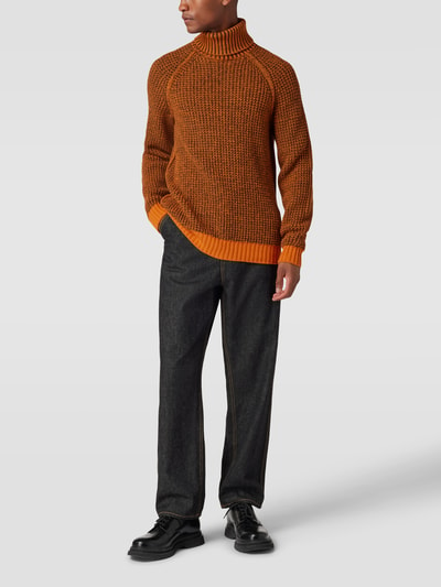 BOSS Orange Strickpullover in Two-Tone-Optik Modell 'Kurtle' Orange 1