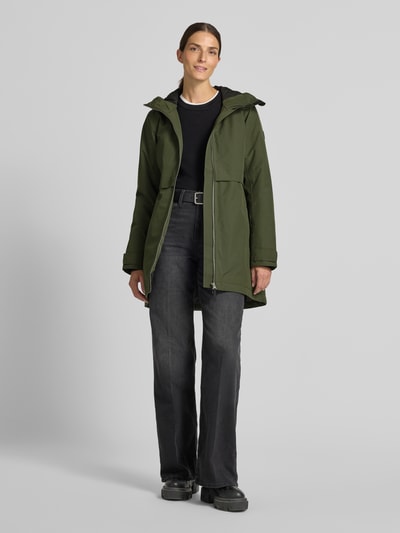 Didriksons Parka o kroju regular fit z kapturem Ciemnozielony 1