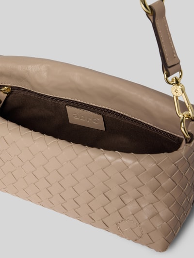 Abro Handtasche mit abnehmbarem Tragehenkel Modell 'MILA' Taupe 5