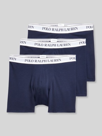 Polo Ralph Lauren Underwear Obcisłe bokserki z mieszanka bawełny w zestaw 3 szt. Granatowy 1