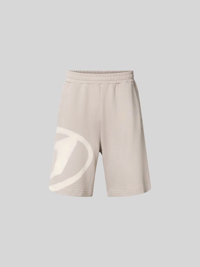 Diesel Sweatshorts mit elastischem Bund Hellgrau 2