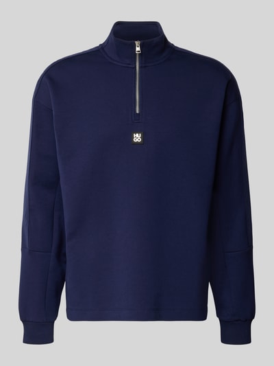 HUGO Relaxed Fit Sweatshirt aus Baumwoll-Mix Modell 'DANOVOTOP' Royal 2