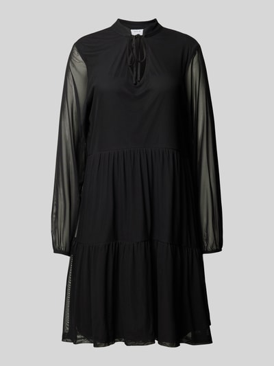 Vila Knielanges Kleid mit Stehkragen Modell 'VOLETTIS' Black 1