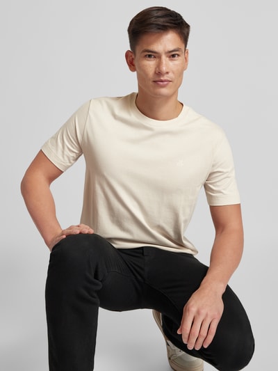 Marc O'Polo Regular Fit T-Shirt aus reiner Baumwolle Beige 3