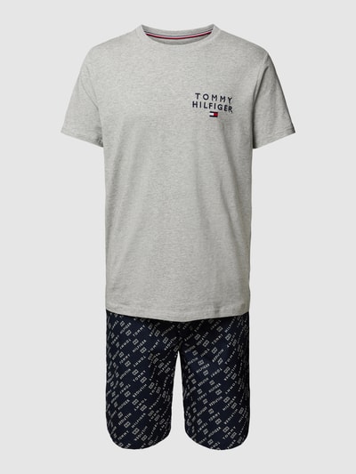 Tommy Hilfiger Pyjama met labelstitching Lichtgrijs - 1