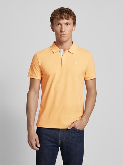 Tom Tailor Koszulka polo o kroju regular fit z wyhaftowanym logo Pomarańczowy 4